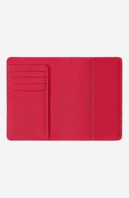 Maison De Sabre Maison De Sabré Leather Passport Holder In Shibuya Fuchsia