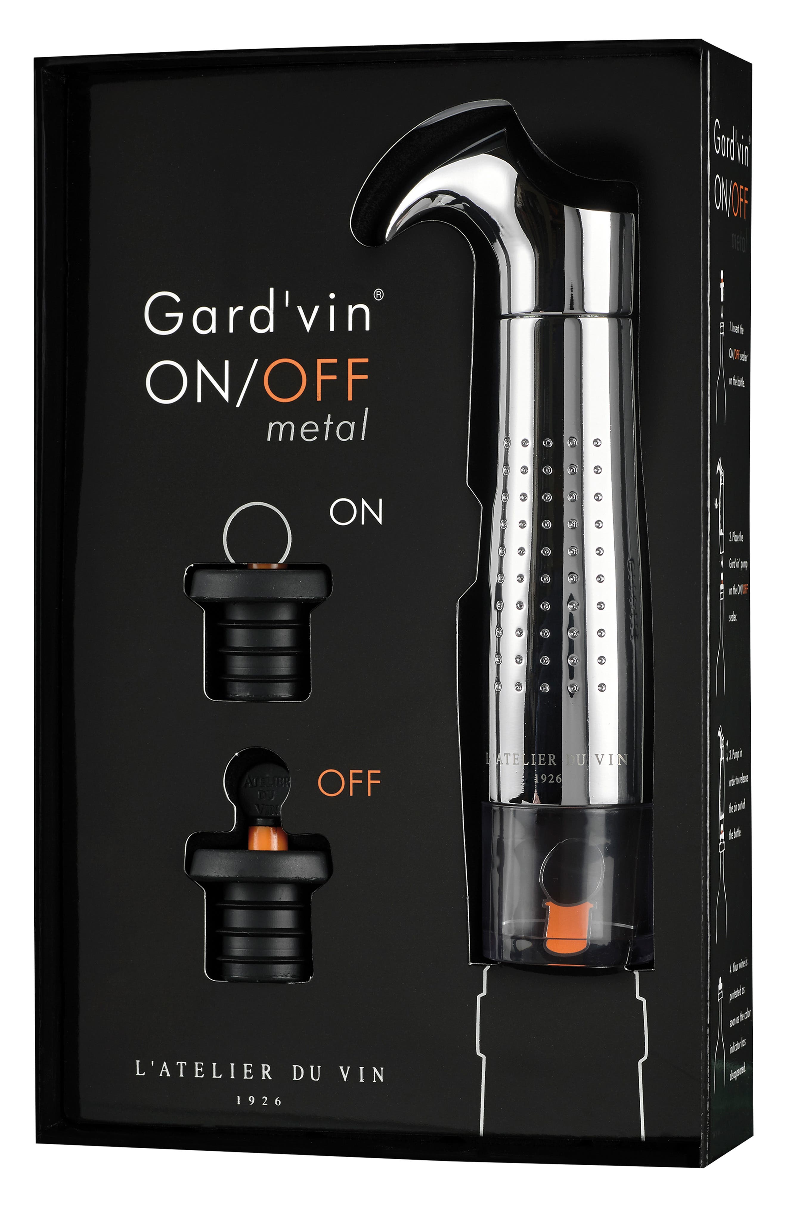 L'Atelier du Vin Gard'Vin ON/OFF® Wine Keeper 3Piece Set Nordstrom