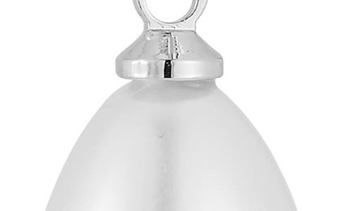 Chloe & Madison Chloe And Madison 7.5mm And 9.5mm Cultured Pearl Chain Drop Earrings In Silver