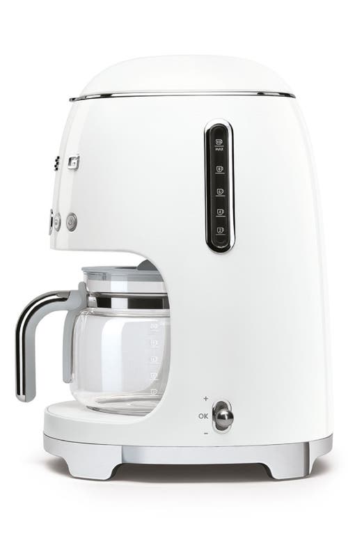 Smeg Drip Filter Stainless-steel Coffee Machine In White