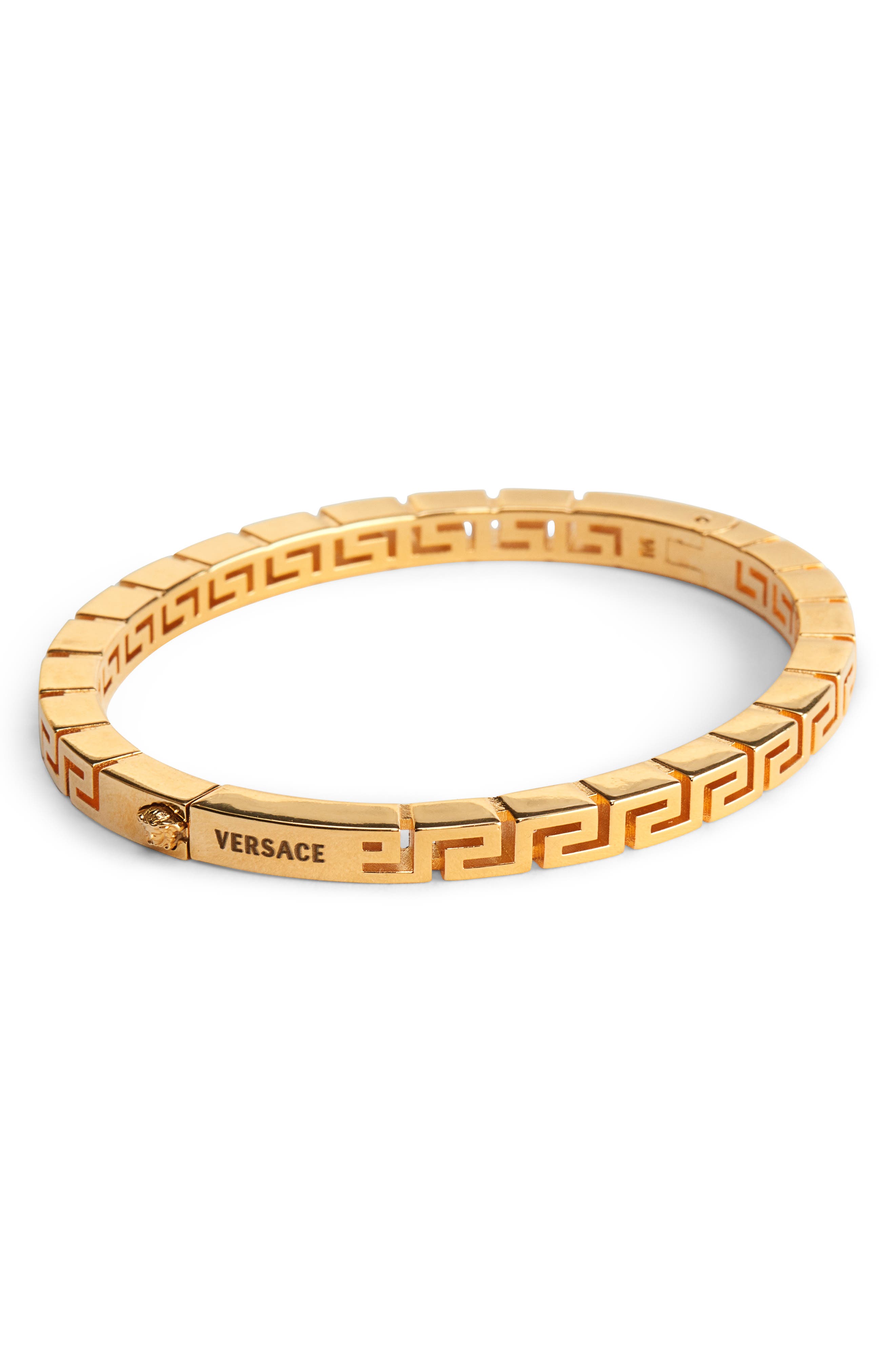 versace greek key ring