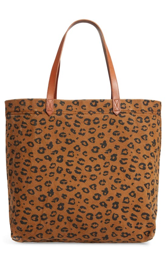 Madewell The Canvas Transport Tote: Print Edition In Dried Cedar Multi