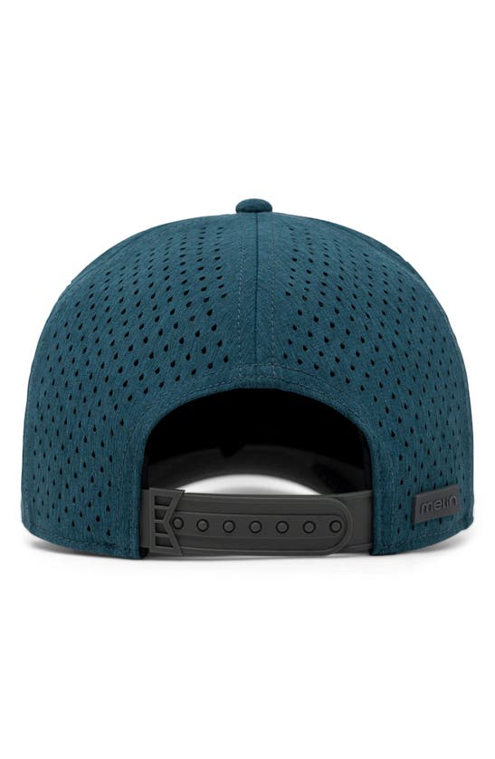 Shop Melin A-game Icon Hydro Performance Snapback Hat In Heather Ocean/heather Charcoal