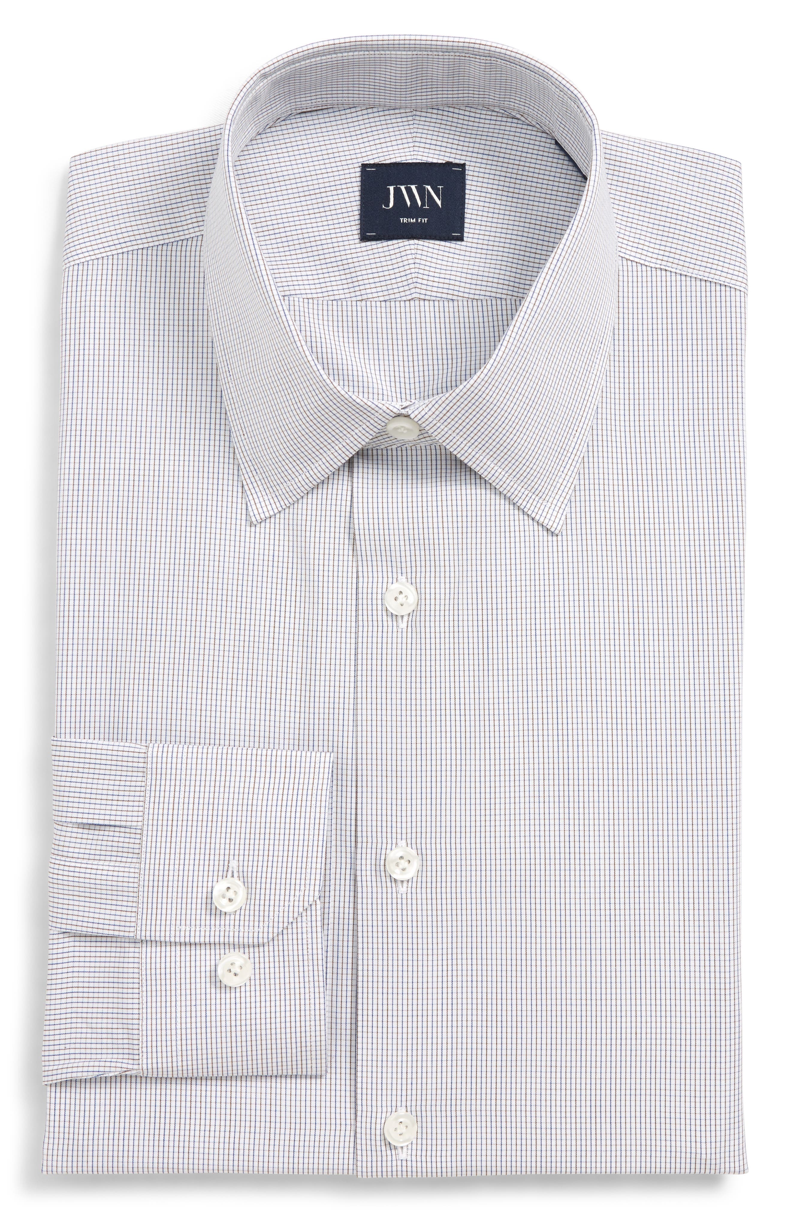 John W Nordstrom R Trim Fit Check Dress Shirt Nordstrom Rack