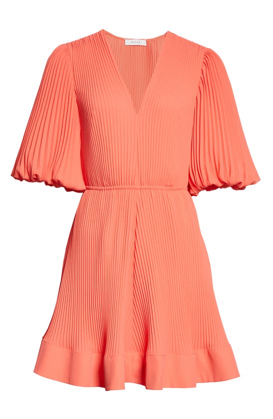 MILLY ELLE PLEATED A-LINE DRESS