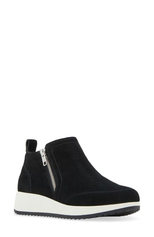 Shop Blondo Ellorie Waterproof Wedge Sneaker In Black Suede