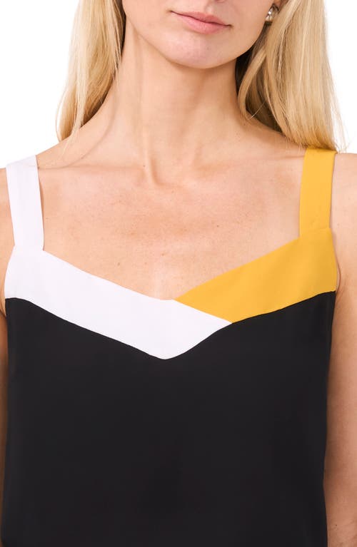 Shop Halogenr Halogen(r) Colorblock Georgette Tank In Rich Black