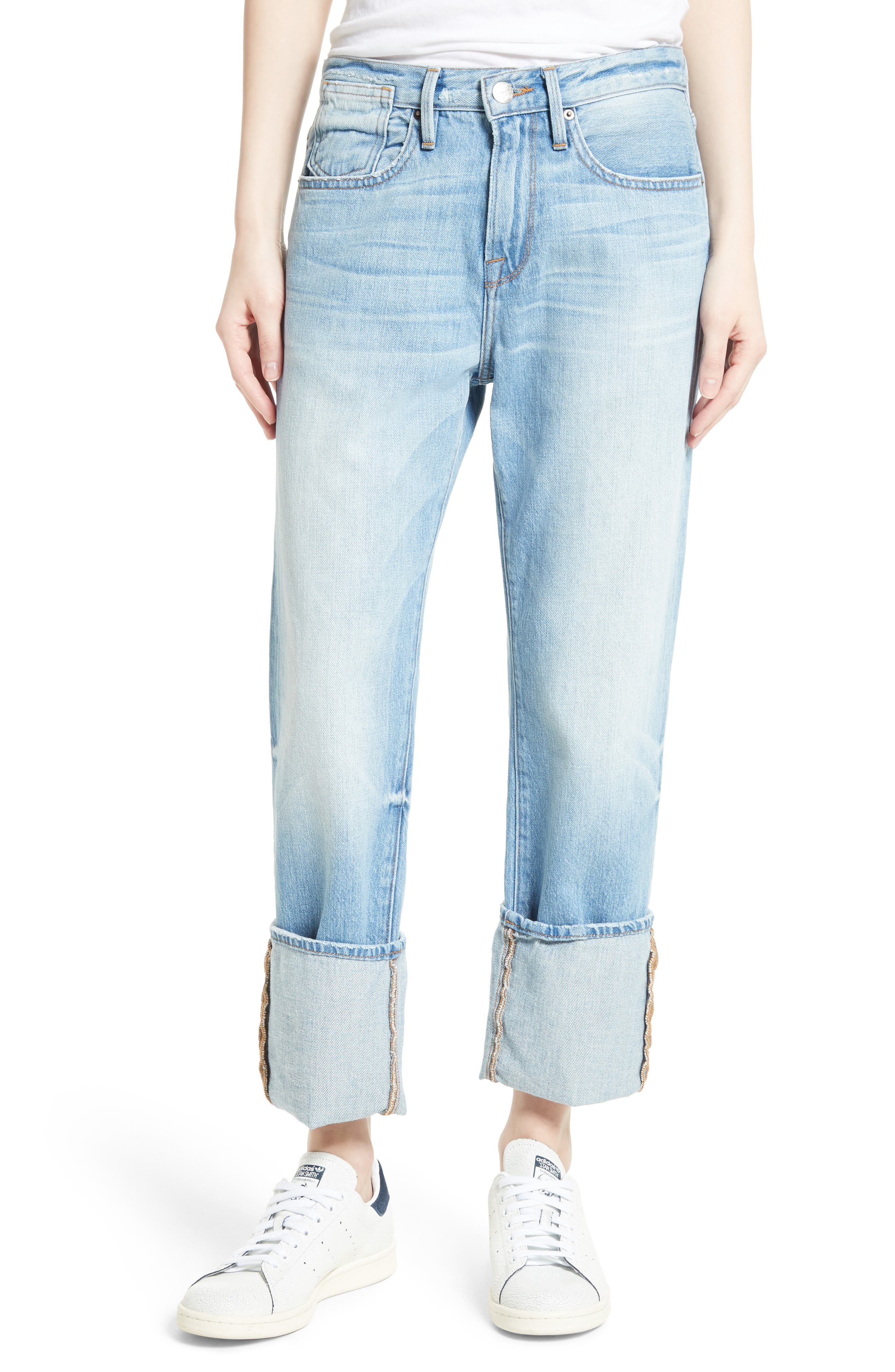 FRAME Le Oversized Cuffed Jeans Nordstrom