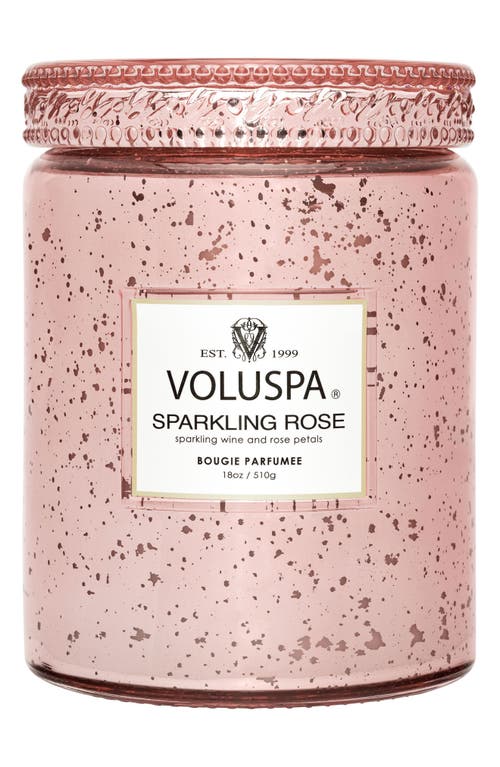 Voluspa Sparkling Rose Large Jar Candle In Sparking Rose