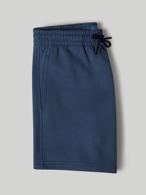 Shop Robert Talbott Chandler French Terry Short In Indigo Blue