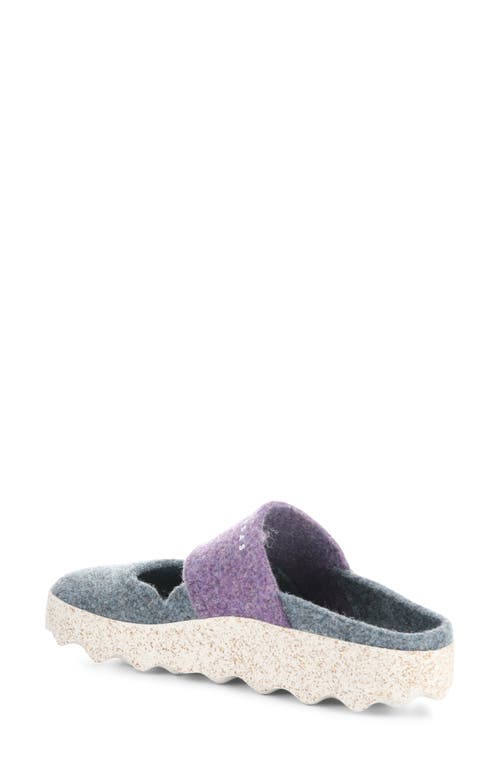 Shop Asportuguesas By Fly London Canu Mule In Grey Blue/purple Felt