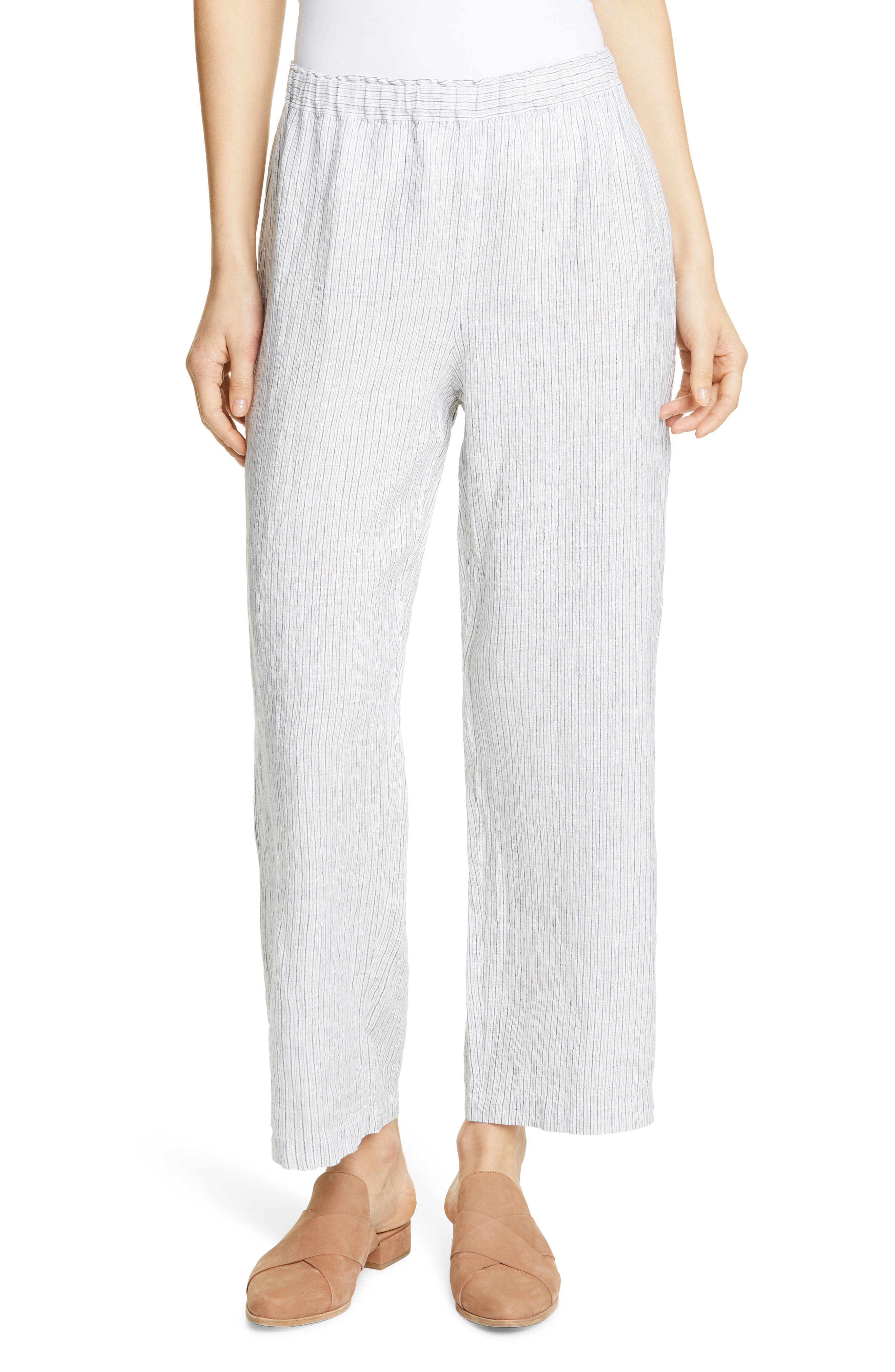 eileen fisher striped pants