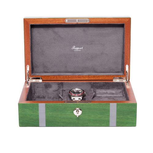 Rapport London Carnaby Watch And Accessory Box In Green