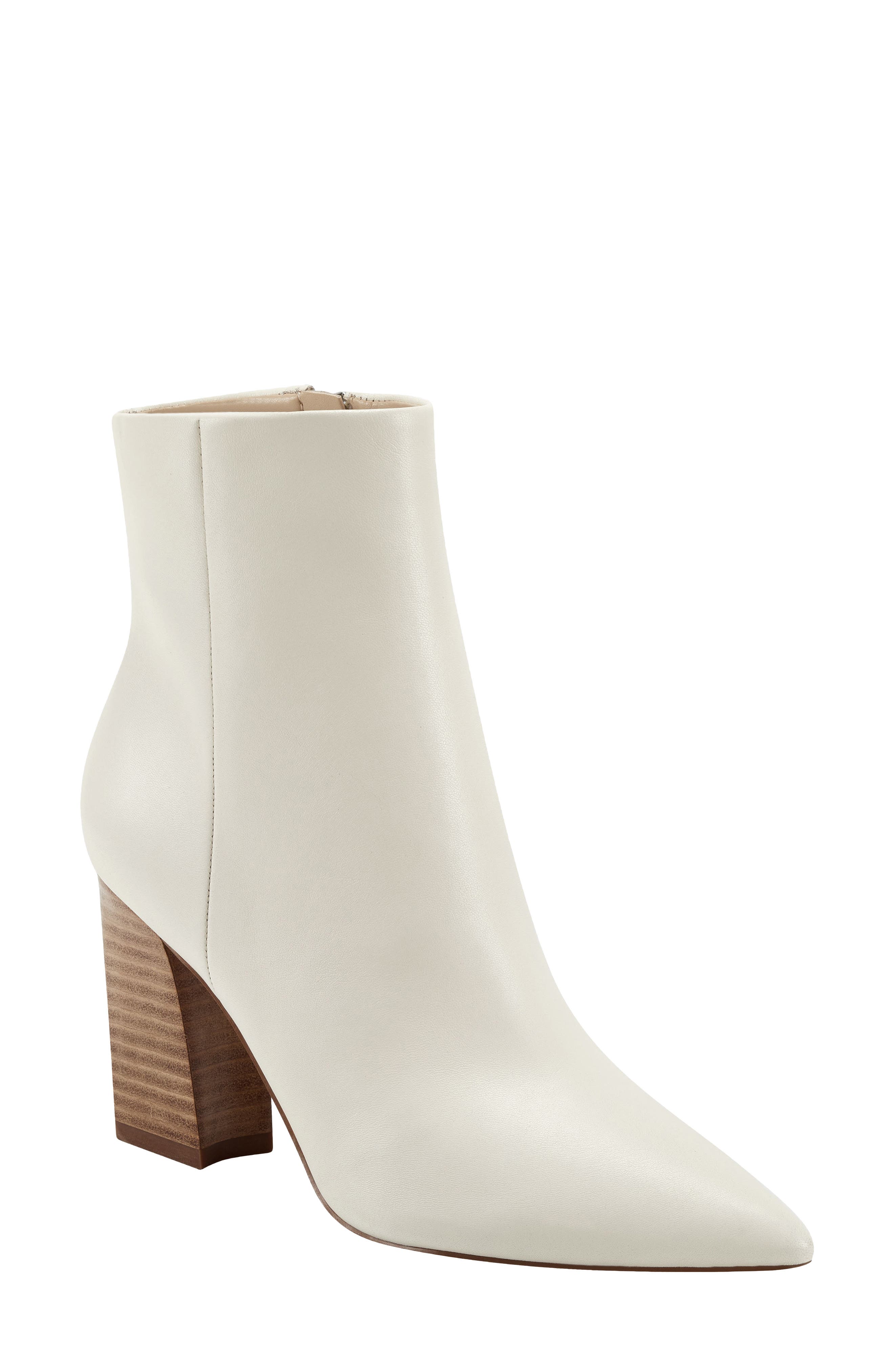 white marc fisher booties