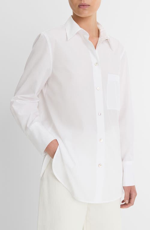 VINCE VINCE RELAXED COTTON BUTTON-UP SHIRT 