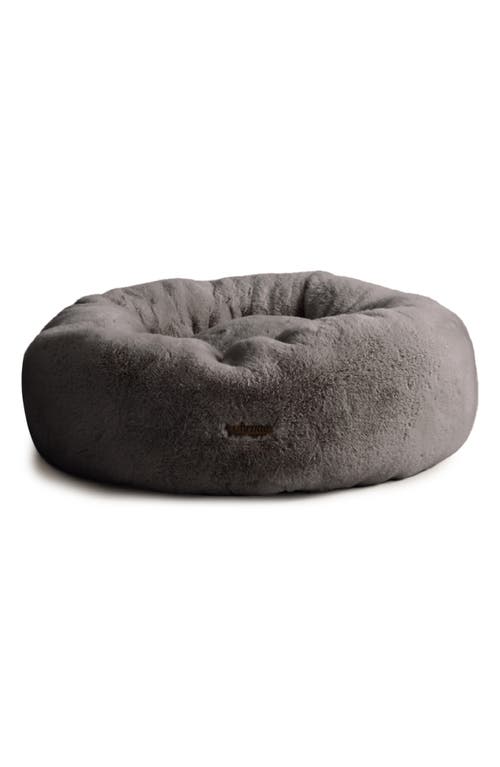 UnHide Faux Fur Pet Bed in Charcoal Charlie at Nordstrom