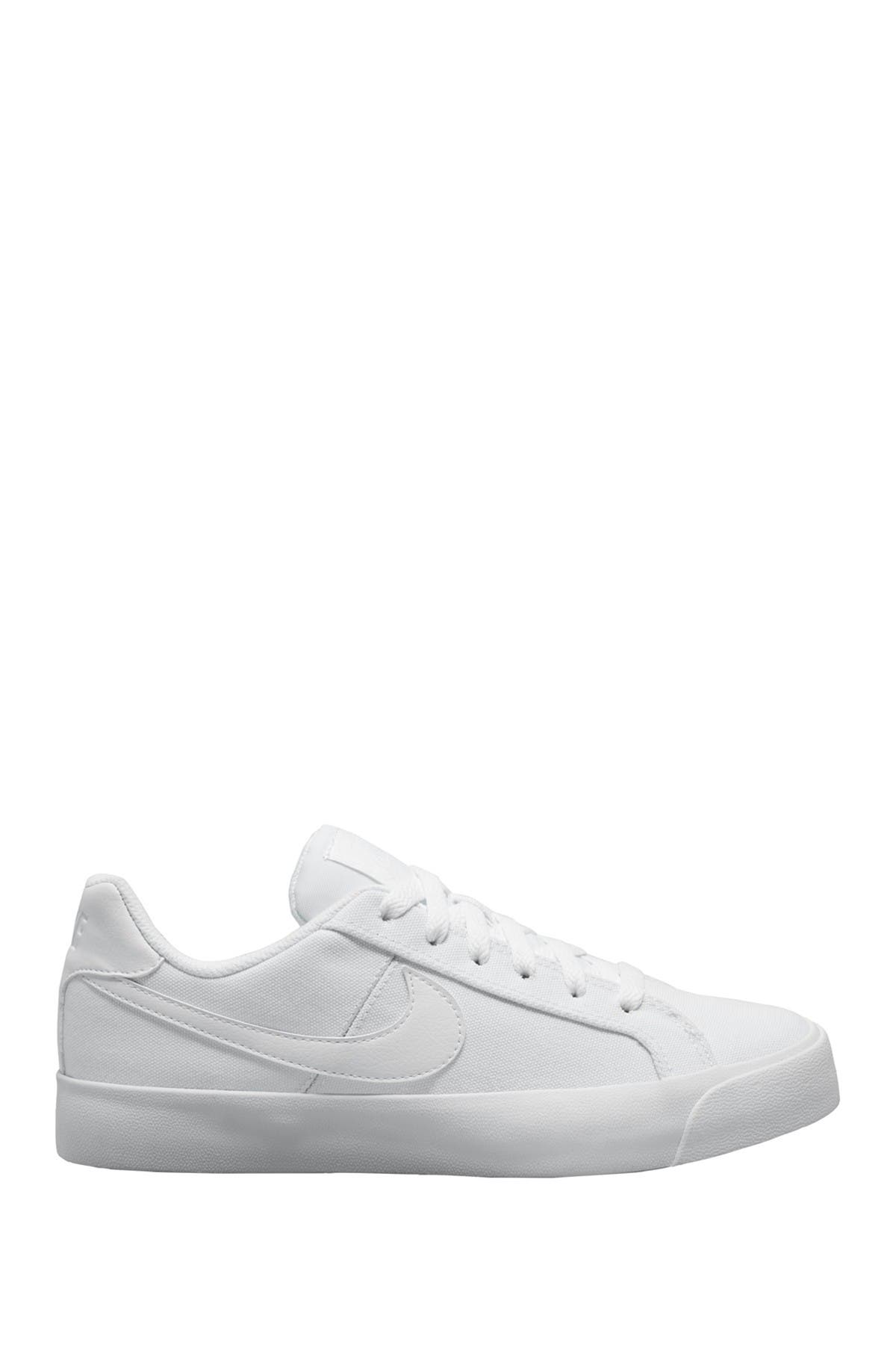 all white nike court royale