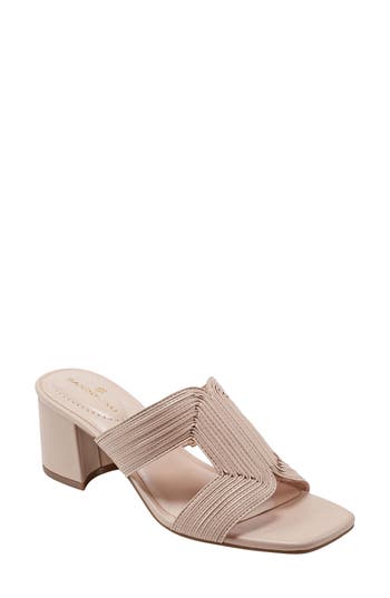 Bandolino Women's Merily Block Heel Dress Sandals In Medium Natural