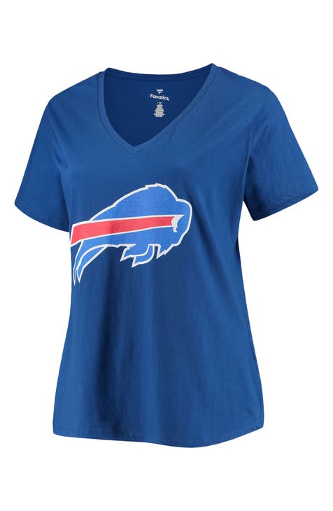 Women's Buffalo Bills Josh Allen Royal Plus Size Name & Number Tie-Dye T- Shirt