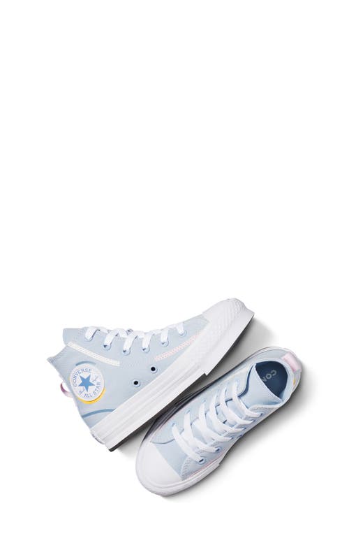 Shop Converse Kids' Chuck Taylor® All Star® Eva Lift High Top Sneaker In Cloudy Daze/white/thunder