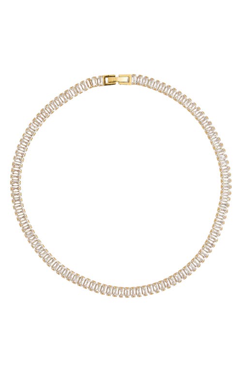 Zircon Tennis Necklace in Gold