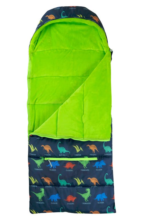 mimish Kids' Sleep-n-Pack Dinosaur Print Sleeping Bag Backpack in Dinosaurs at Nordstrom