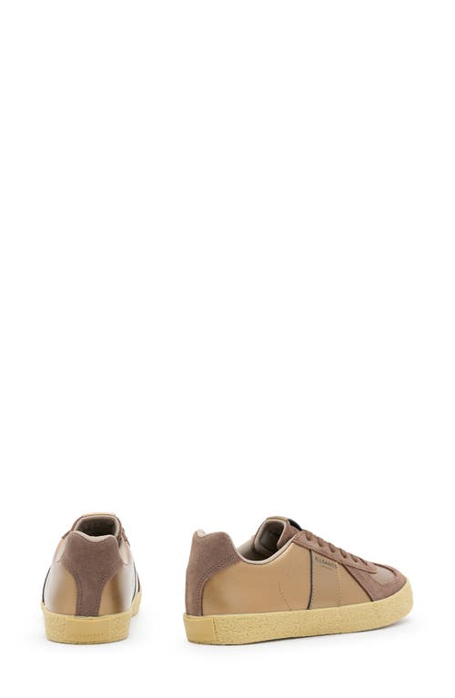 Shop Allsaints Jaimee Sneaker In Bronze Brown