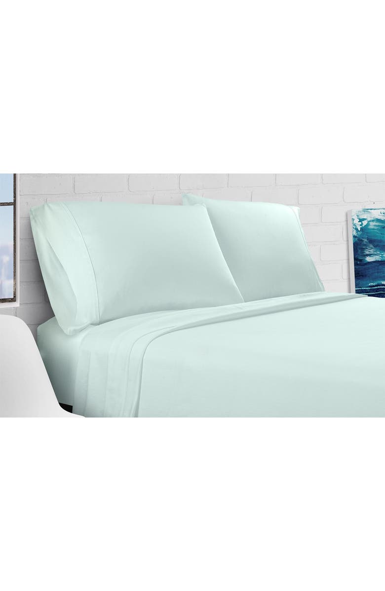 ELLA JAYNE HOME Percale 300 Thread Count 4-Piece Sheet Set - Mint - Queen, Alternate, color,