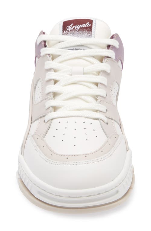 Shop Axel Arigato Area Lo Sneaker In White/lilac