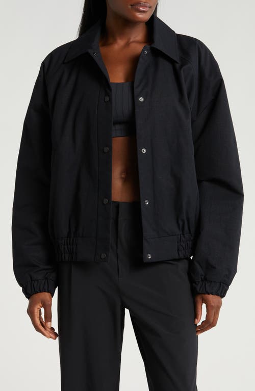 Shop Alo Yoga Alo Mvp Cotton Jacket In Black