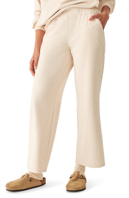 Faherty Legend Lounge Wide Leg Pants Off White at Nordstrom,