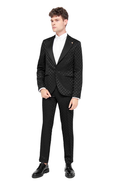 Shop Twisted Tailor Papatya Slim Fit Black Jacquard Sport Coat