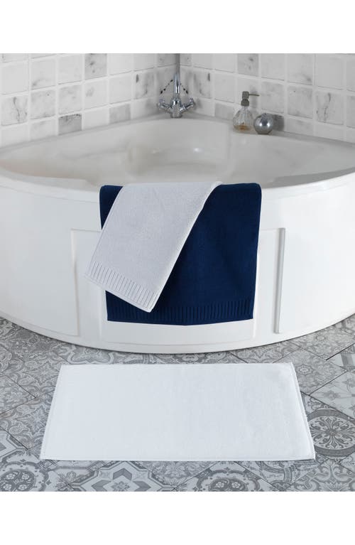 Shop Brooks Brothers Border Bath Mat In Navy