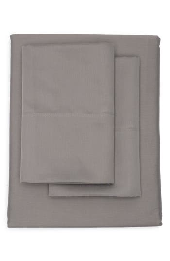 Nordstrom Rack 460 Thread Count Cotton Sateen King Sheet Set In Grey Pearl