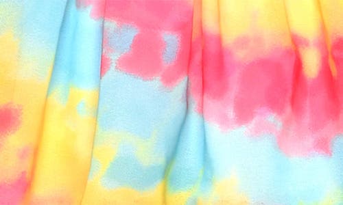 Shop Sara Sara Kids' Tie Dye Smocked Dress In Pink/multi