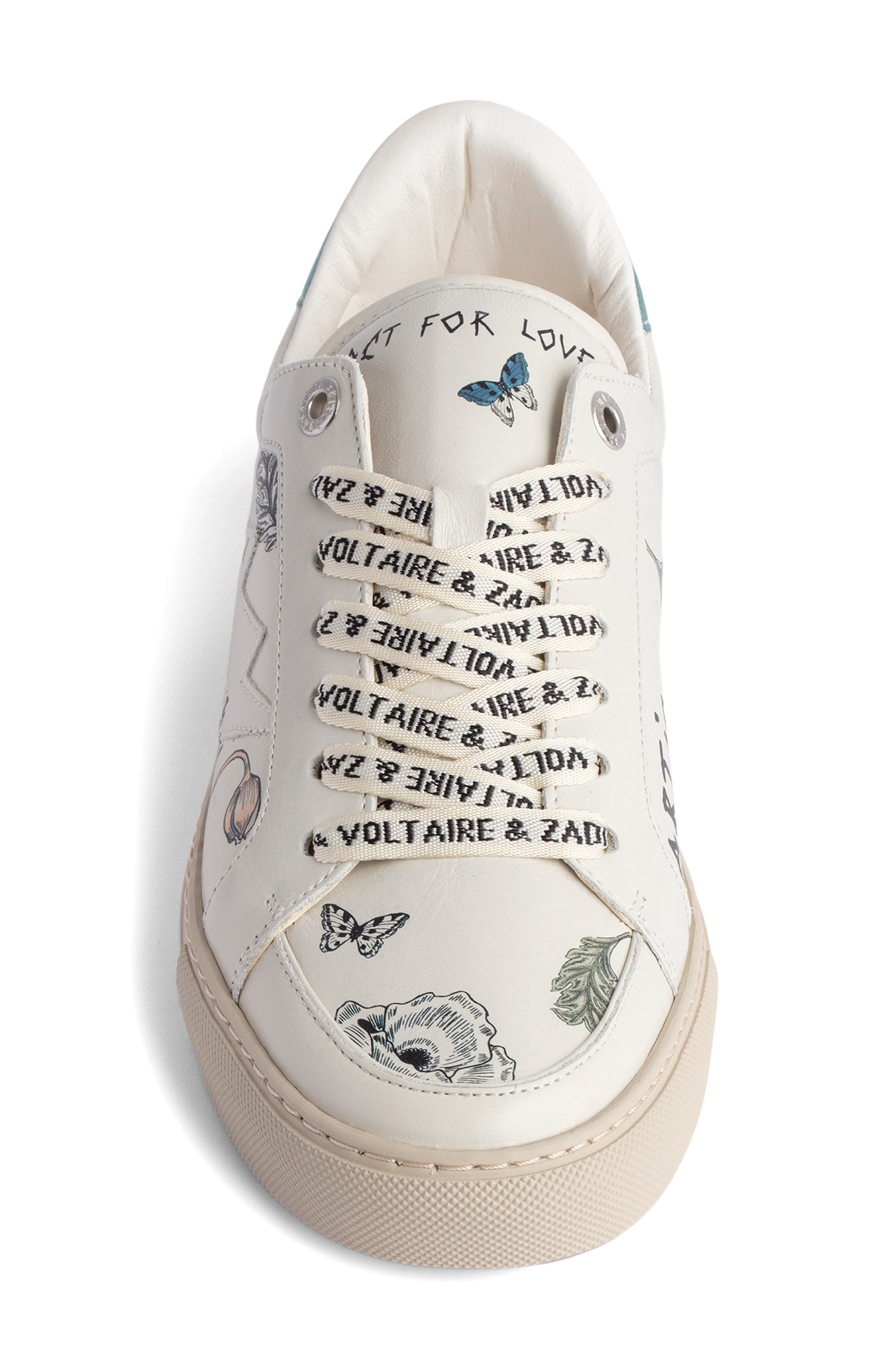 Zadig & Voltaire Women's La Flash Graffiti Print Sneakers