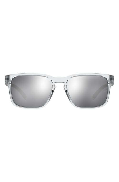 Under Armour Assist 57mm Square Sunglasses In Crystal/extra White Multi