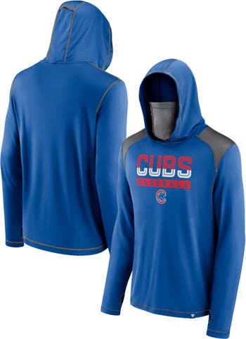 FANATICS Men's Fanatics Branded Royal Chicago Cubs First Sprint  Transitional Pullover Hoodie with Face Covering