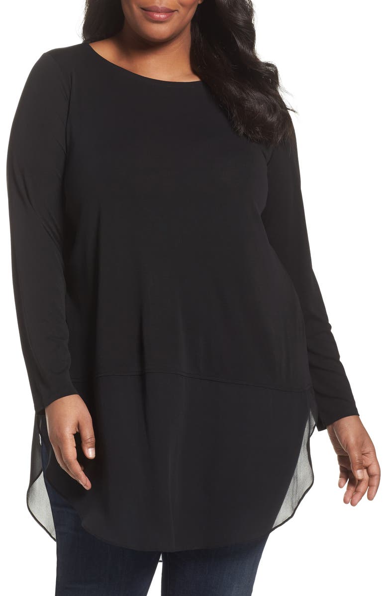 Eileen Fisher Silk Tunic (Plus Size) | Nordstrom