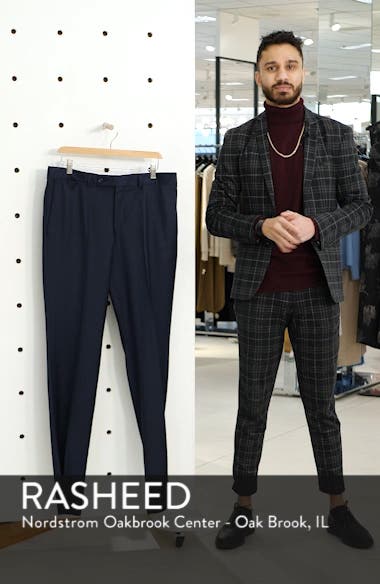 ted baker london jefferson flat front wool trousers