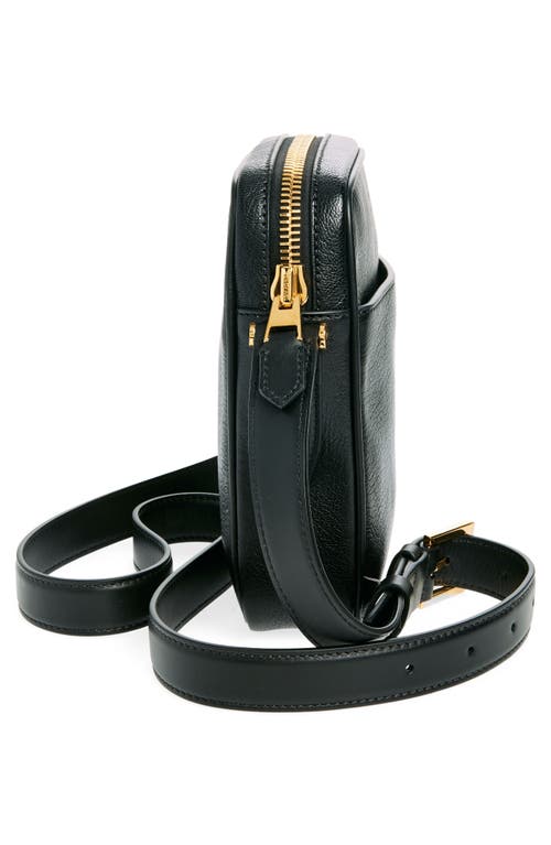 Tom Ford Small Goatskin Messenger Bag In 1n001 Black
