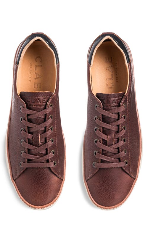 Shop Clae Bradley Leather Welt Sneaker In Cocoa Leather