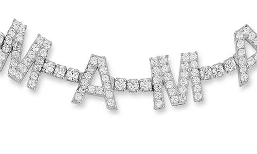 Sphera Milano Cz Mama Chain Bracelet In Silver