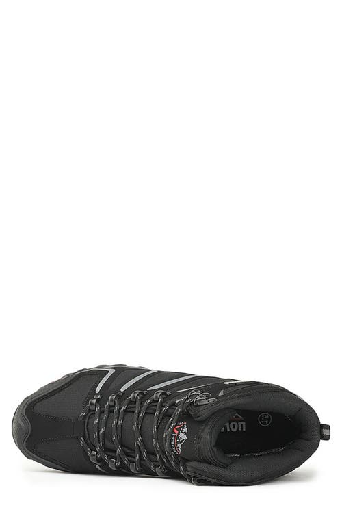 Shop Nortiv8 Waterproof Hiking Boot In Black/dark/grey