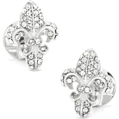 Cufflinks, Inc. Swarovski Fleur De Lis Cuff Links