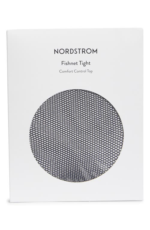 Nordstrom Control Top Fishnet Tights In Black