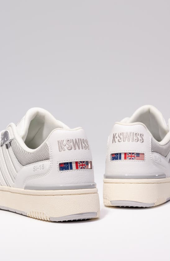 Shop K-swiss Si-18 Rival Sneaker In Blanc Grey White