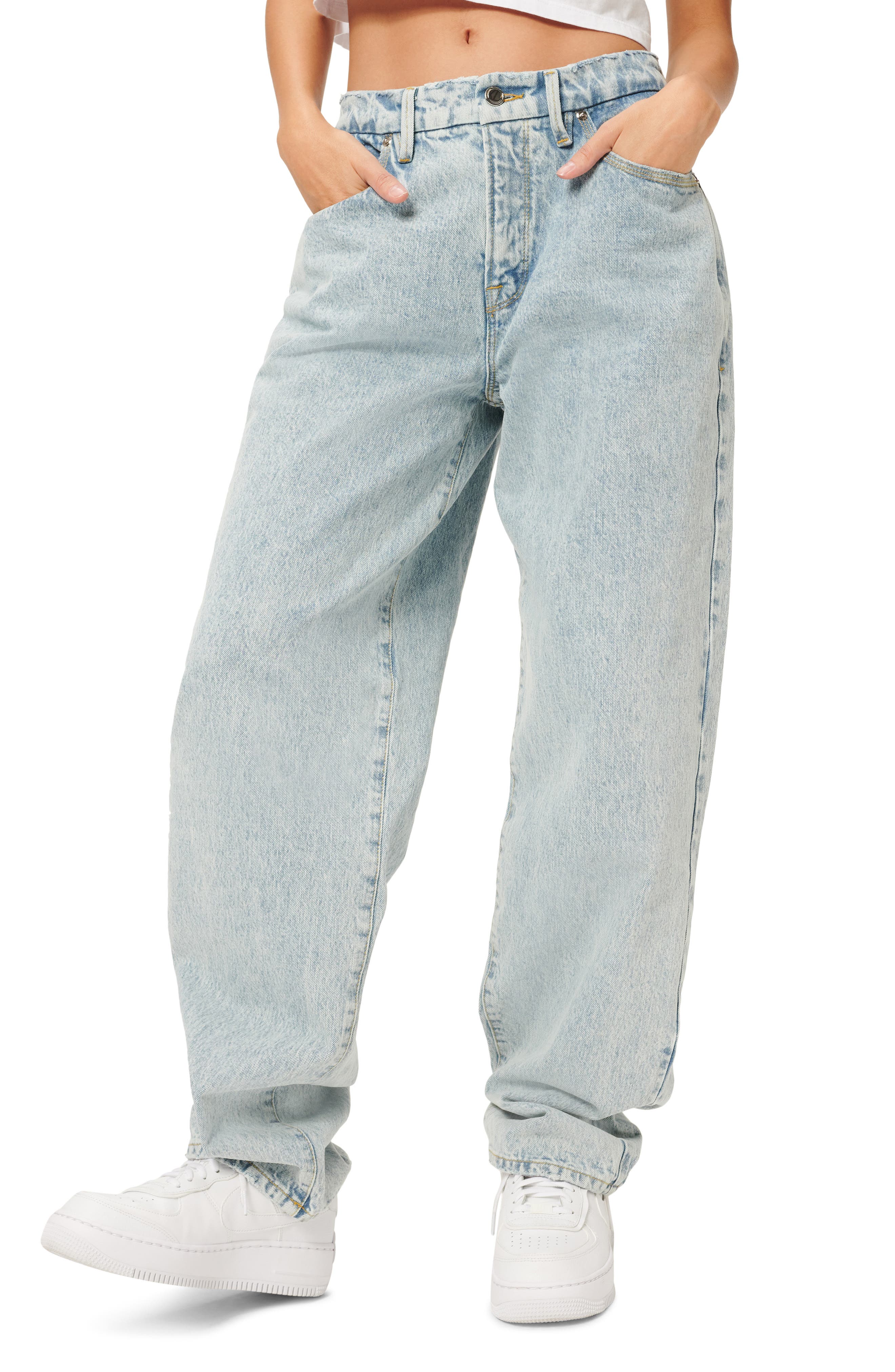 womens high waisted loose jeans