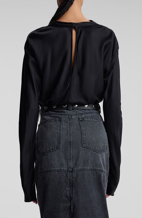A.l.c . Georgia Cowl Neck Top In Black