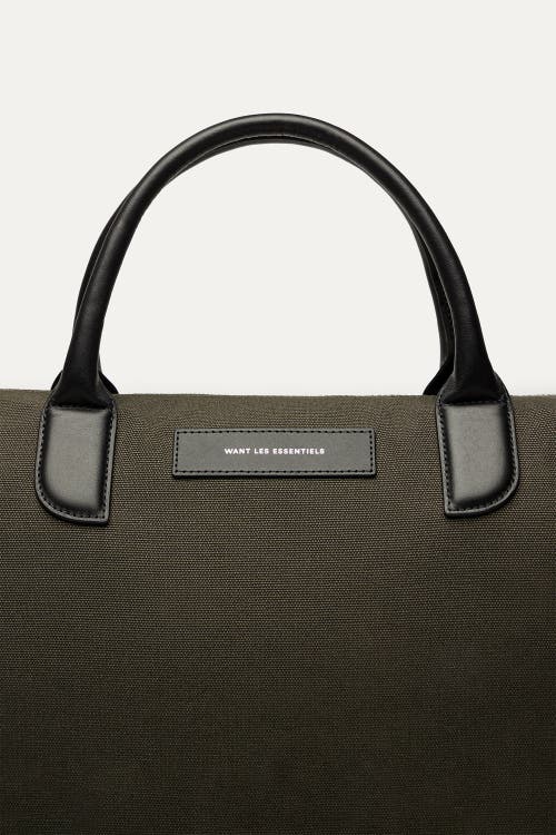 Want Les Essentiels De La Vie Want Les Essentiels O'hare Organic Cotton Canvas Tote In Green